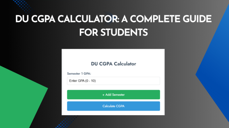 DU CGPA Calculator