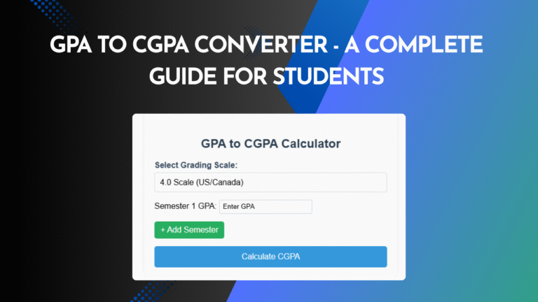 GPA to CGPA Converter