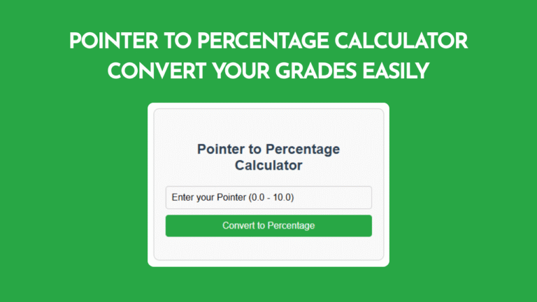 Pointer to Percentage Calculator