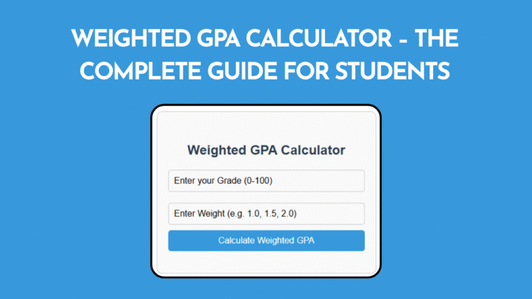 Weighted GPA Calculator