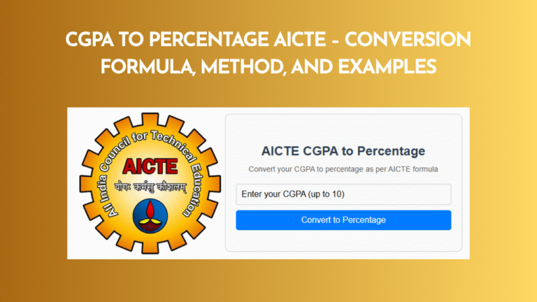 CGPA to Percentage AICTE