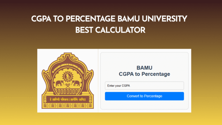 CGPA to Percentage BAMU University