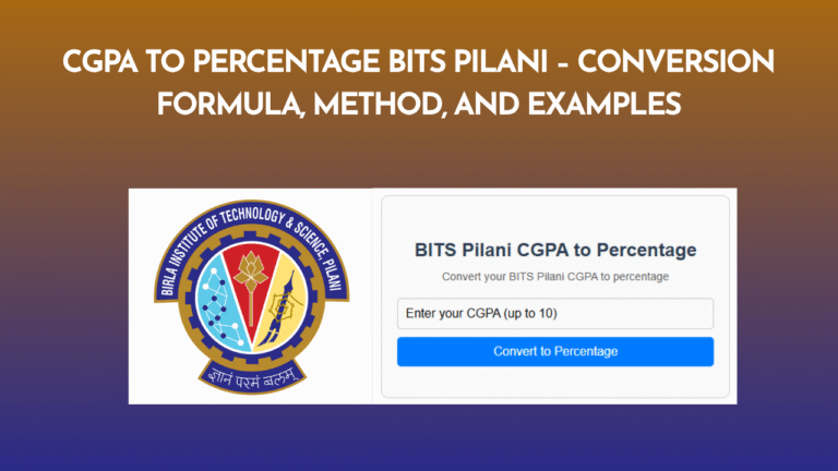 CGPA to Percentage BITS Pilani