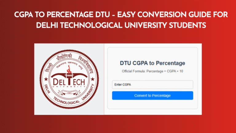 CGPA to Percentage DTU