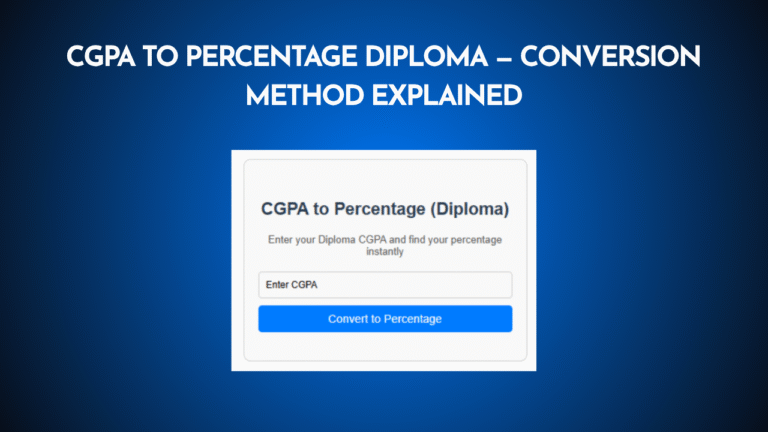 CGPA to Percentage Diploma