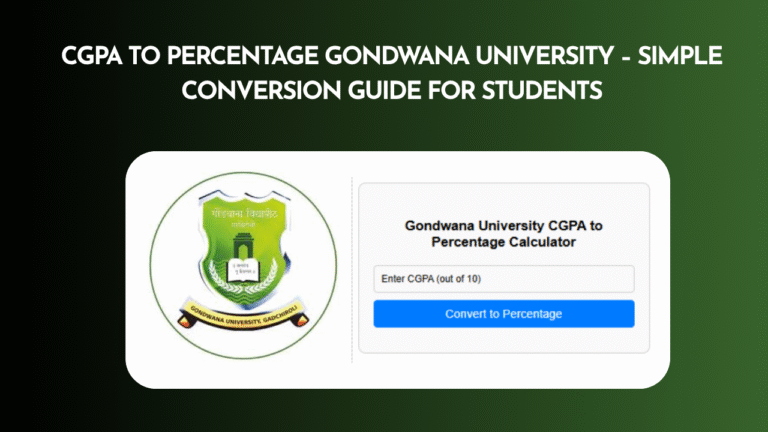 CGPA to Percentage Gondwana University