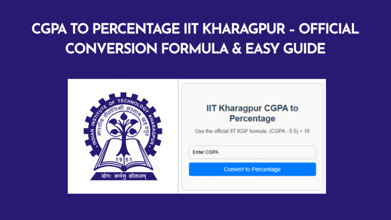 CGPA to Percentage IIT Kharagpur