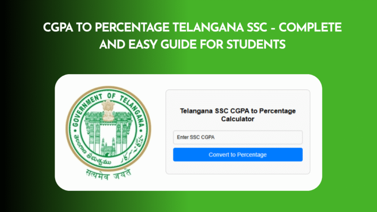 CGPA to Percentage Telangana SSC