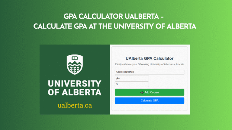 GPA Calculator UAlberta