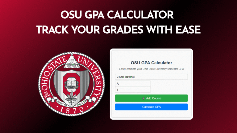 OSU GPA Calculator