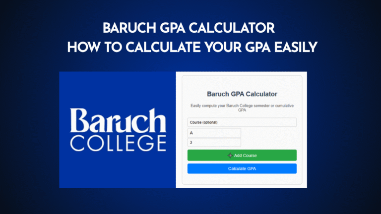 Baruch GPA Calculator