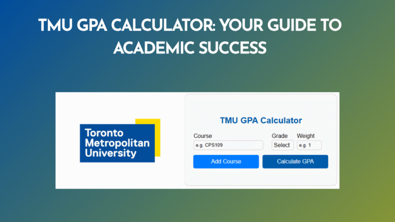 TMU GPA Calculator