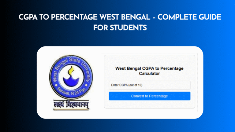 West Bengal CGPA to Percentage Calculator