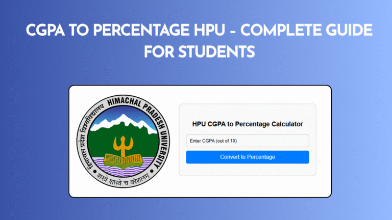 CGPA to percentage HPU