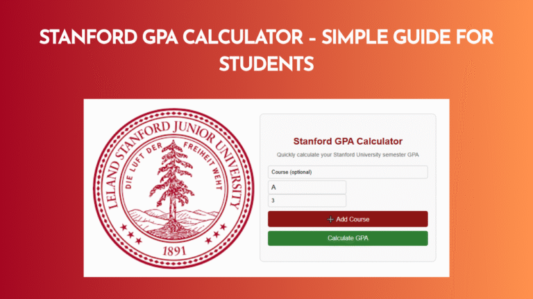 Stanford GPA Calculator