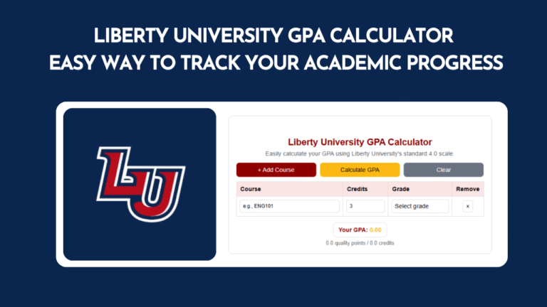Liberty University GPA Calculator