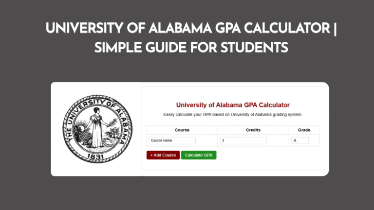 University of Alabama GPA