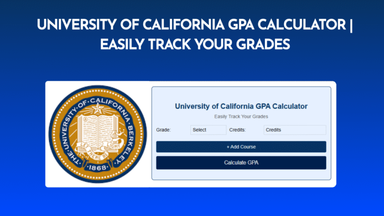 University of California GPA Calculator