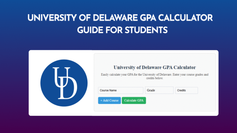 University of Delaware GPA Calculator