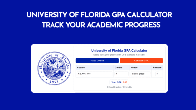 University of Florida GPA Calculator