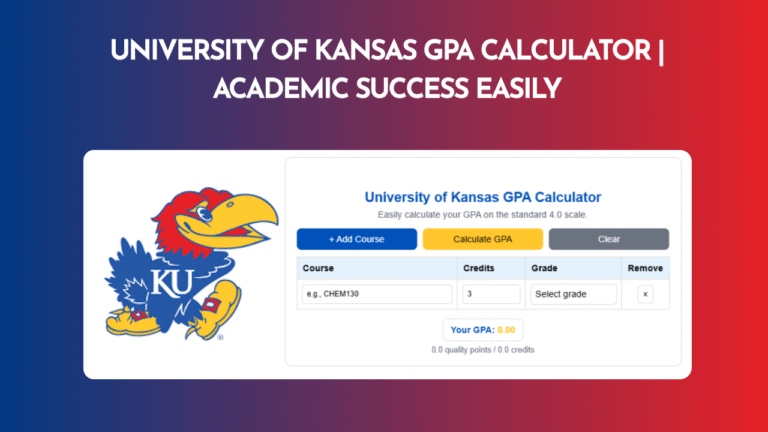 University of Kansas GPA Calculator