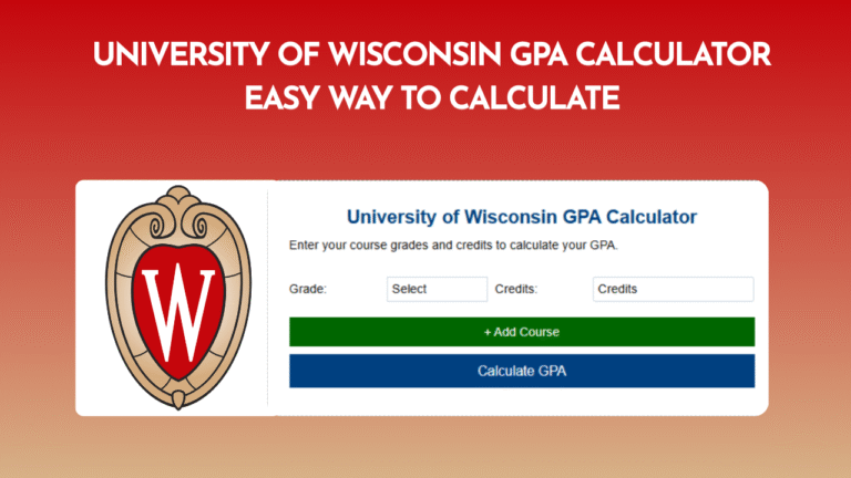 University of Wisconsin GPA Calculator